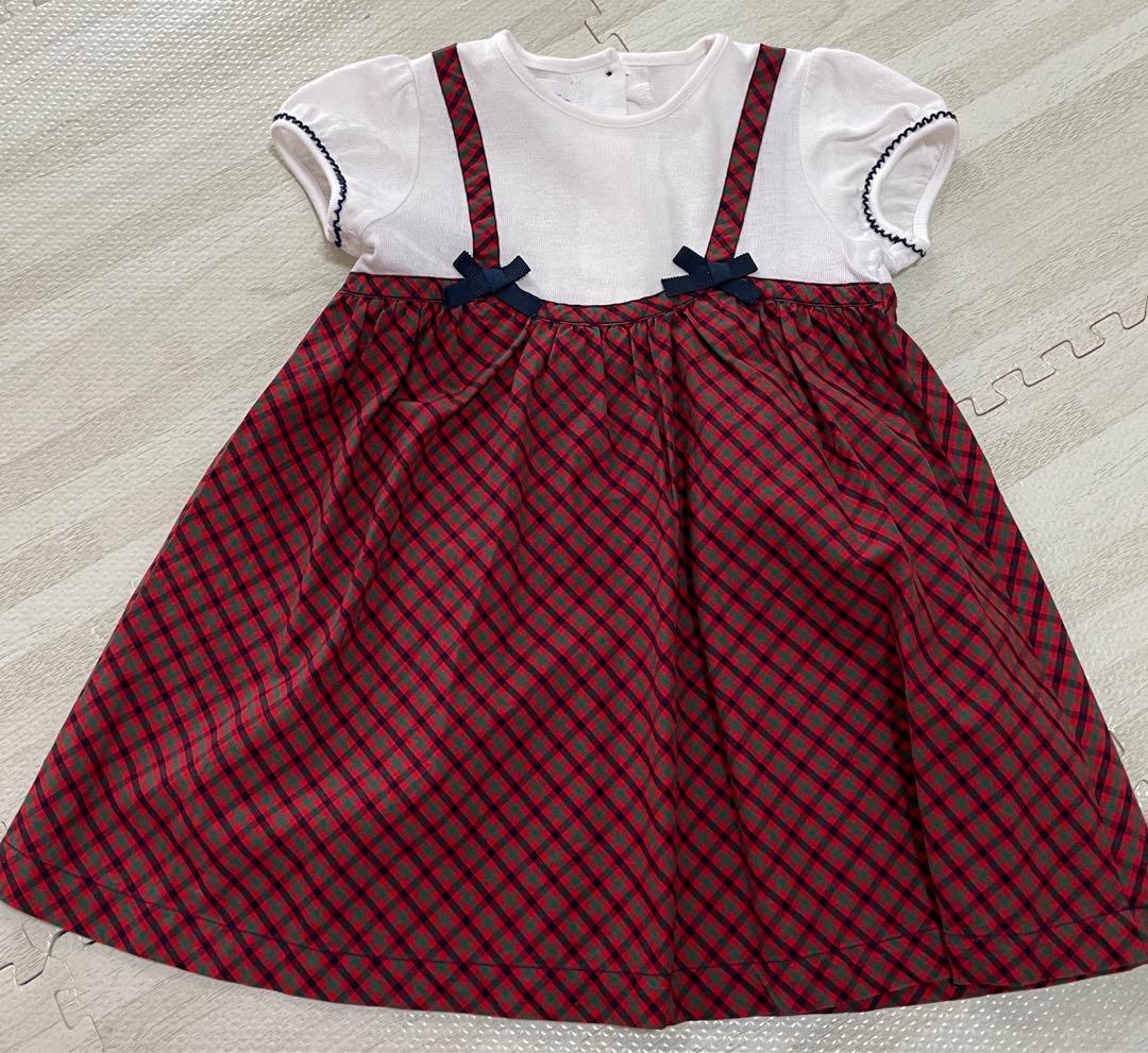 familiar ファミリア　チェック ワンピース　90 ２着セット　双子