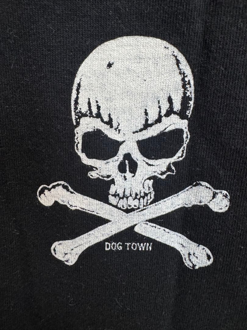 DOG TOWN スカルデザイン Tシャツ 黒 超美品　首伸びなし