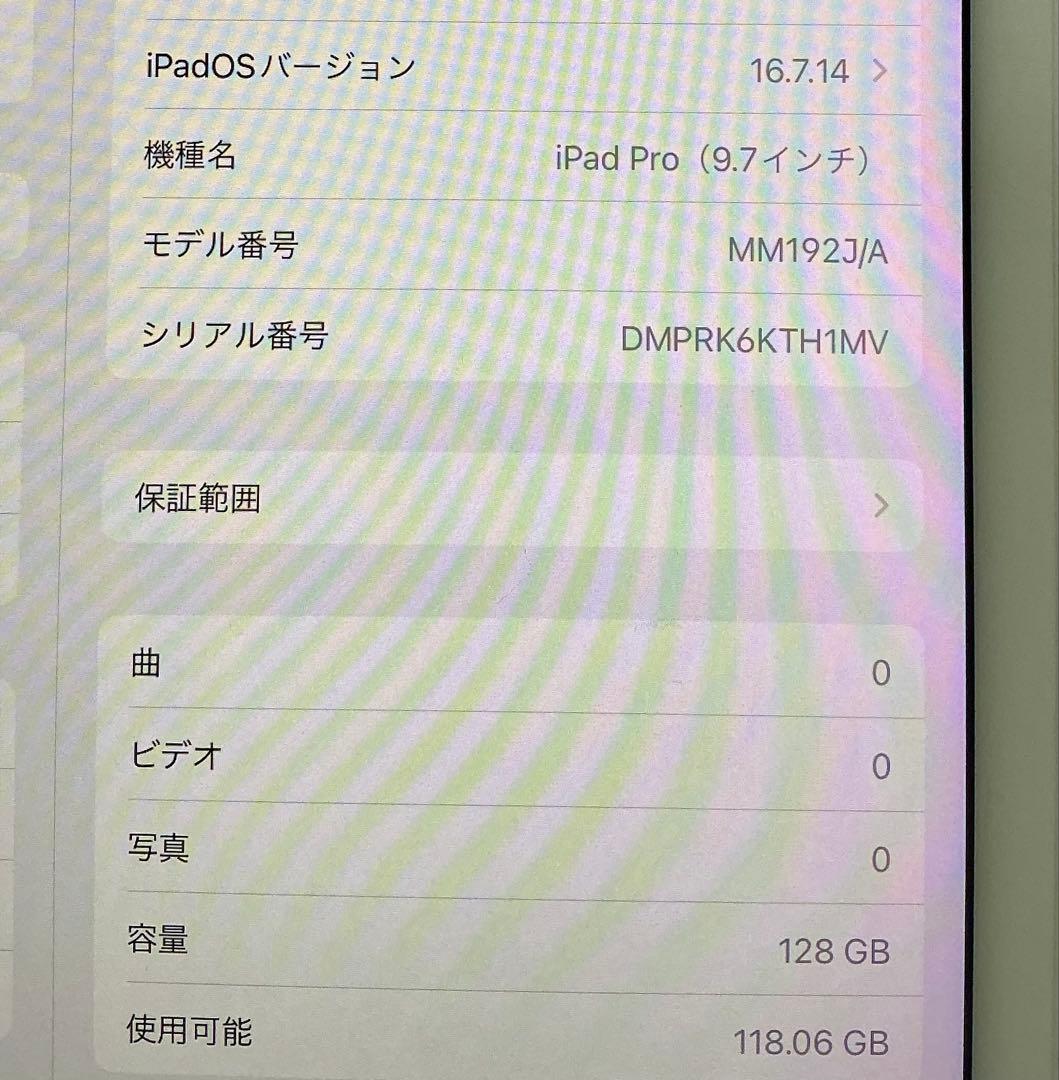 iPad Pro 9.7インチ (A1673)Wi-Fi 128GB 本体