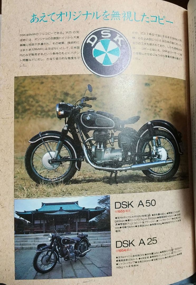 日本のヴィンテージバイク