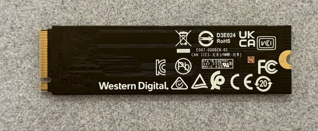 内蔵型SSD WD Blue SN580 1TB NVMe SSD / PCIe Gen4x4