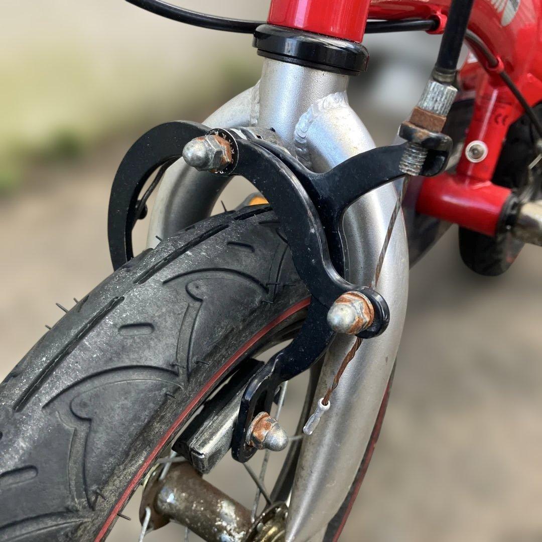 【中古】 ビタミン へんしんバイク 幼児用 自転車 赤