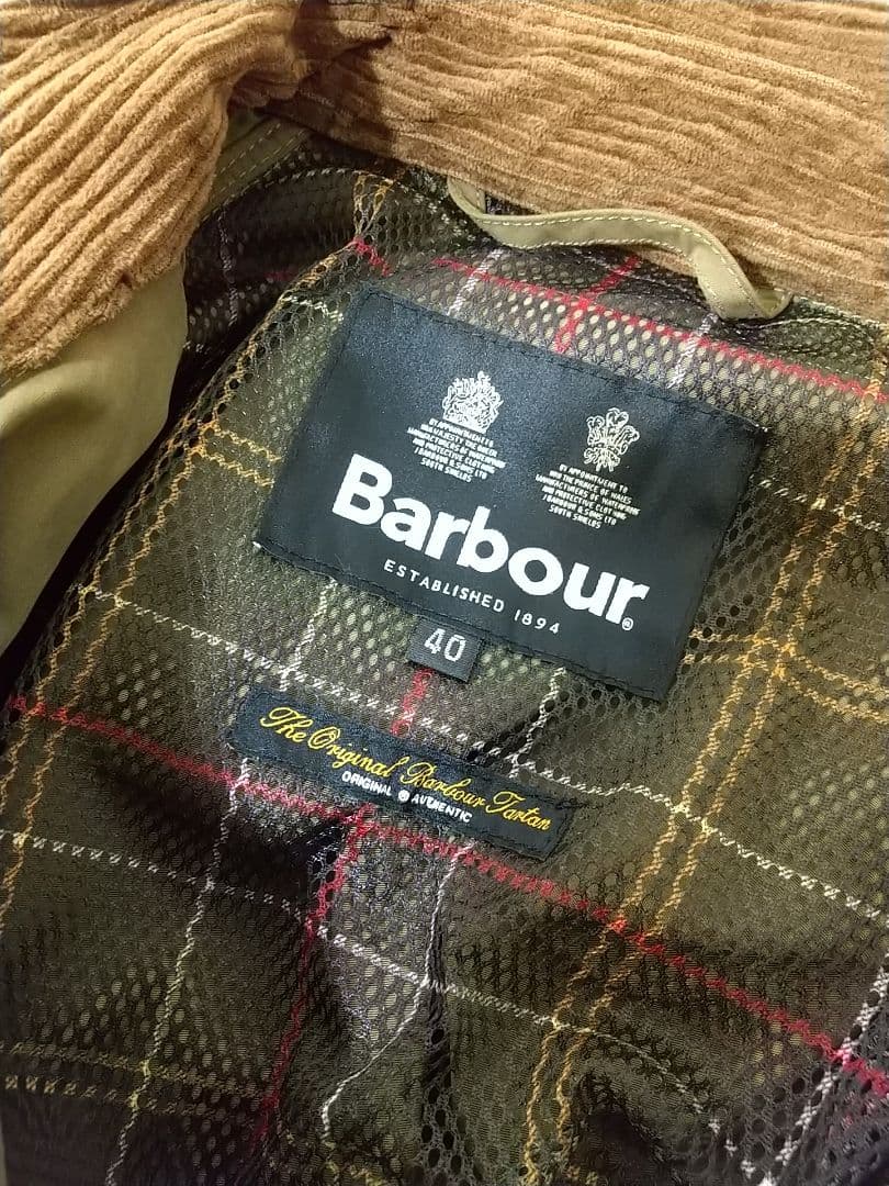 Barbour トランスポート ノンオイル ジャケット サイズ40