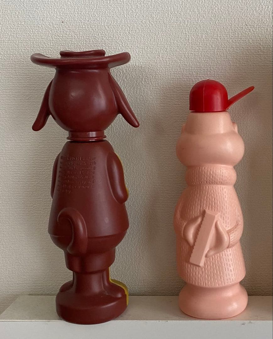 60s USA アルビン、保安官　ソーキーボトル　二体