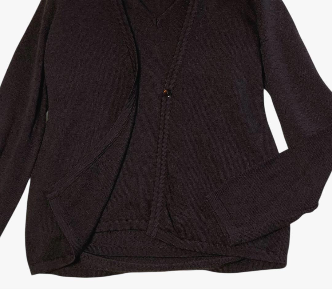 Max Mara 銀タグ イタリア製 ニット アンサンブル 長袖 ブラウン M