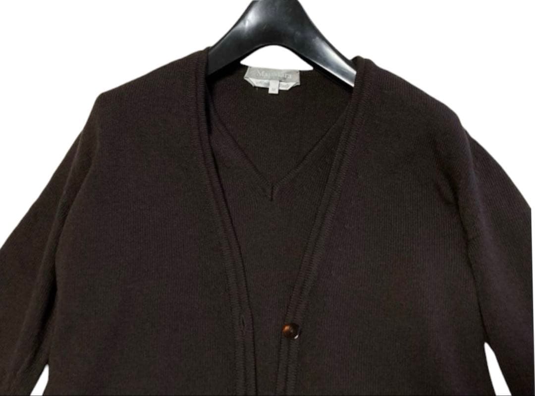 Max Mara 銀タグ イタリア製 ニット アンサンブル 長袖 ブラウン M
