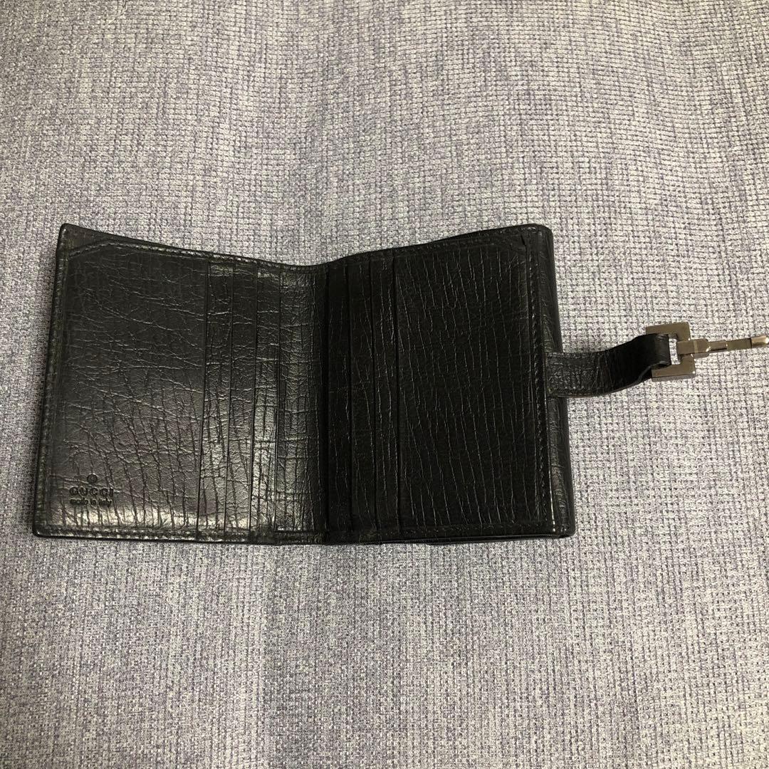 CI ブラック 二つ折り財布　ジャッキー　シグネチャー　黒　ウォレット