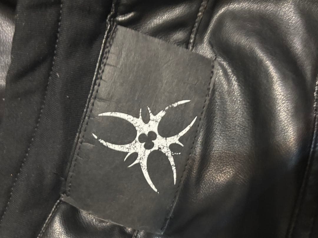 k*u様 COZY WORLDWIDE LEATHER CARGO PANTS