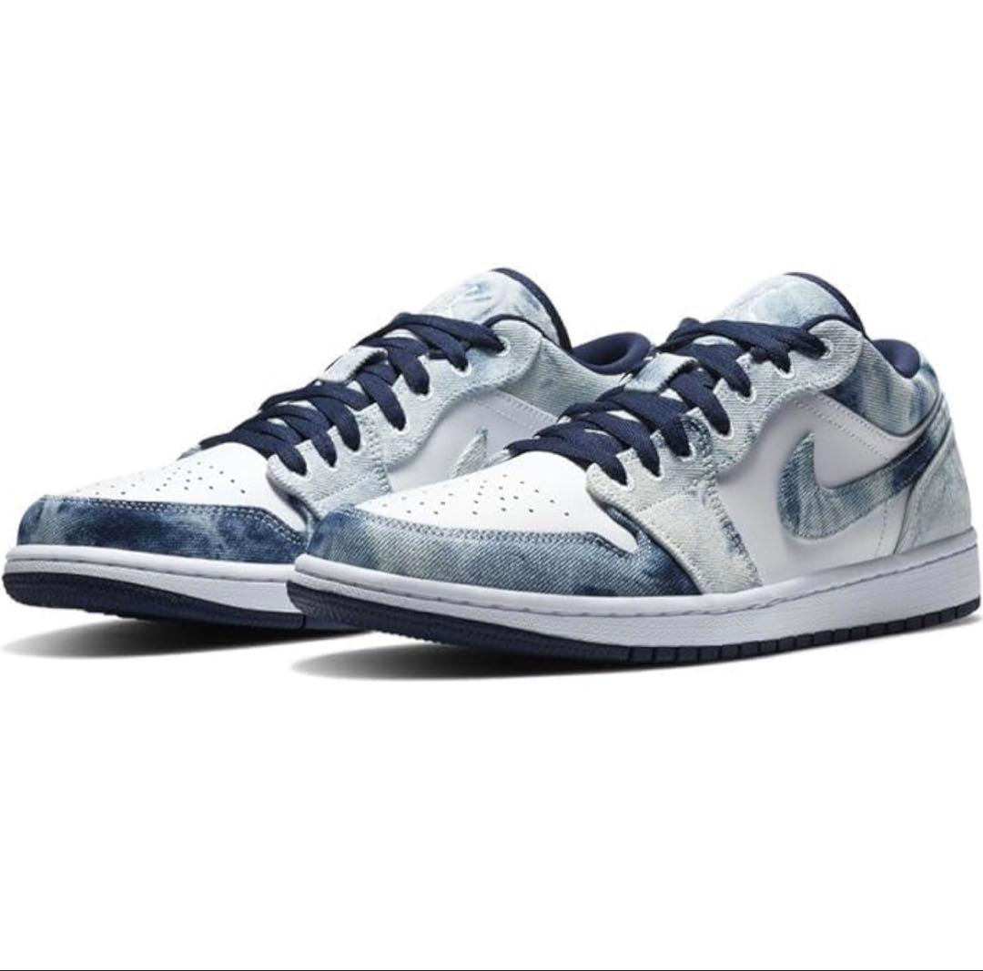 靴 Nike Air Jordan 1 Low Washed Denim 26cm