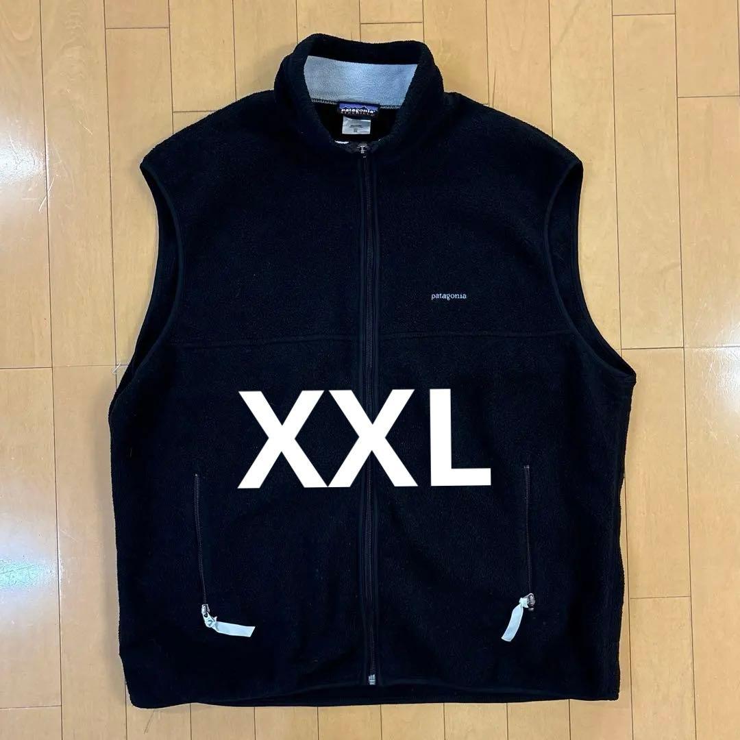 00年製パタゴニアシンチラベスト　ブラックXXL