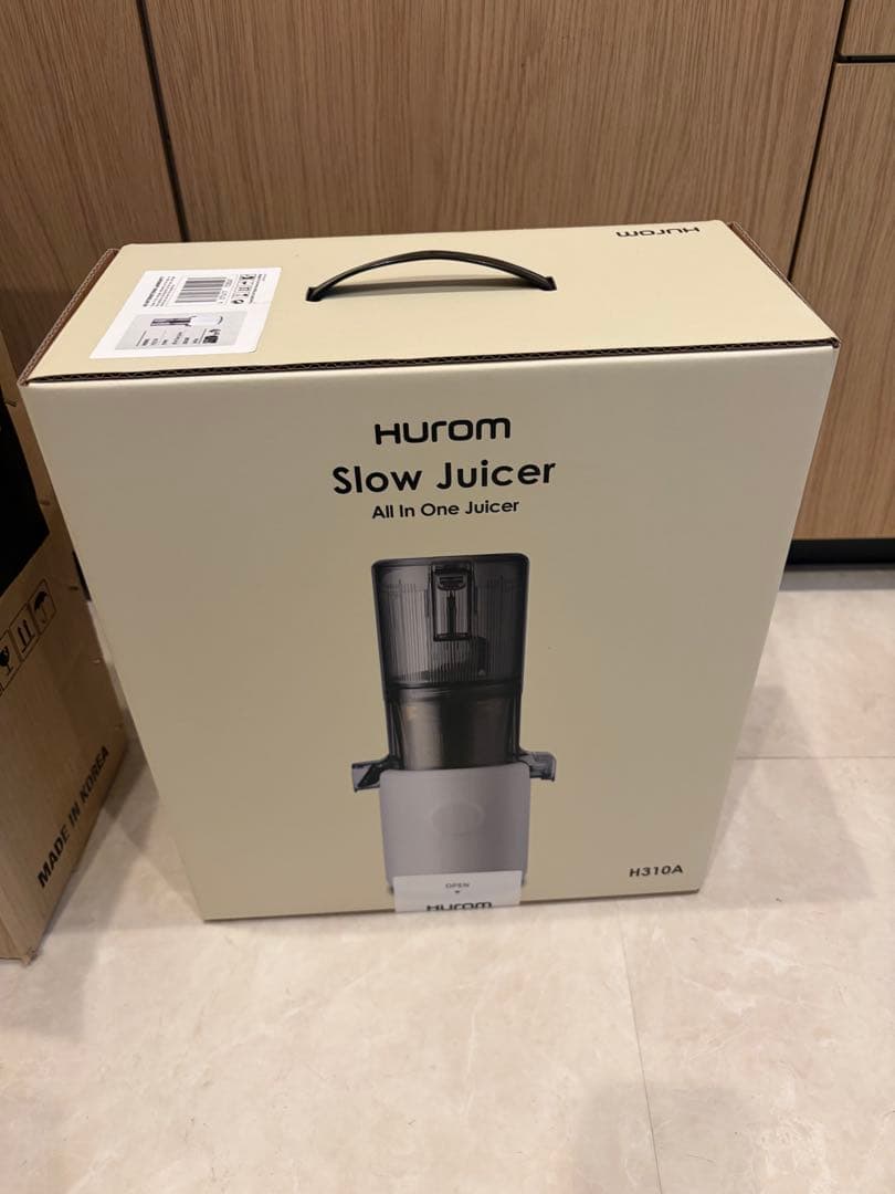 【新品未使用】 ヒューロム スロージューサー H310A WHITE