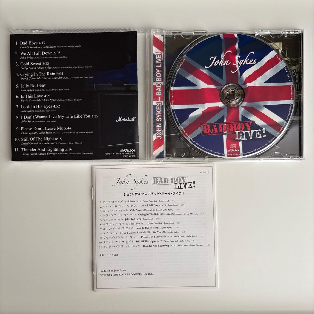 【美品帯付き】John Sykes BAD BOY LIVE!　ジョン・サイクス