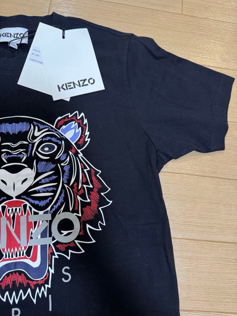 (ちび)KENZO Tシャツ ケンゾー 黒Tシャツ XSサイズ 未使用品