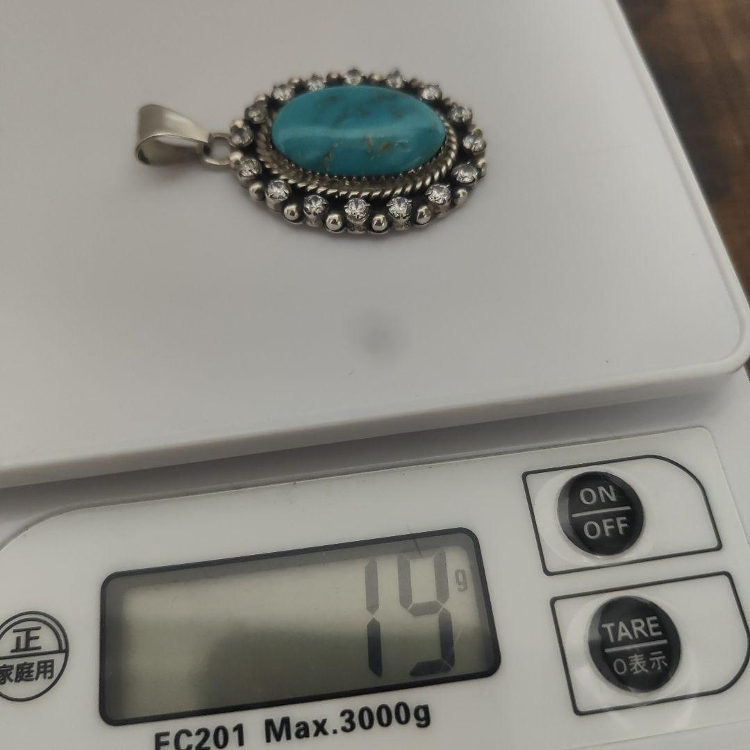 シルバー ペンダント　ネックレス　ターコイズ　STERLING　インディアン