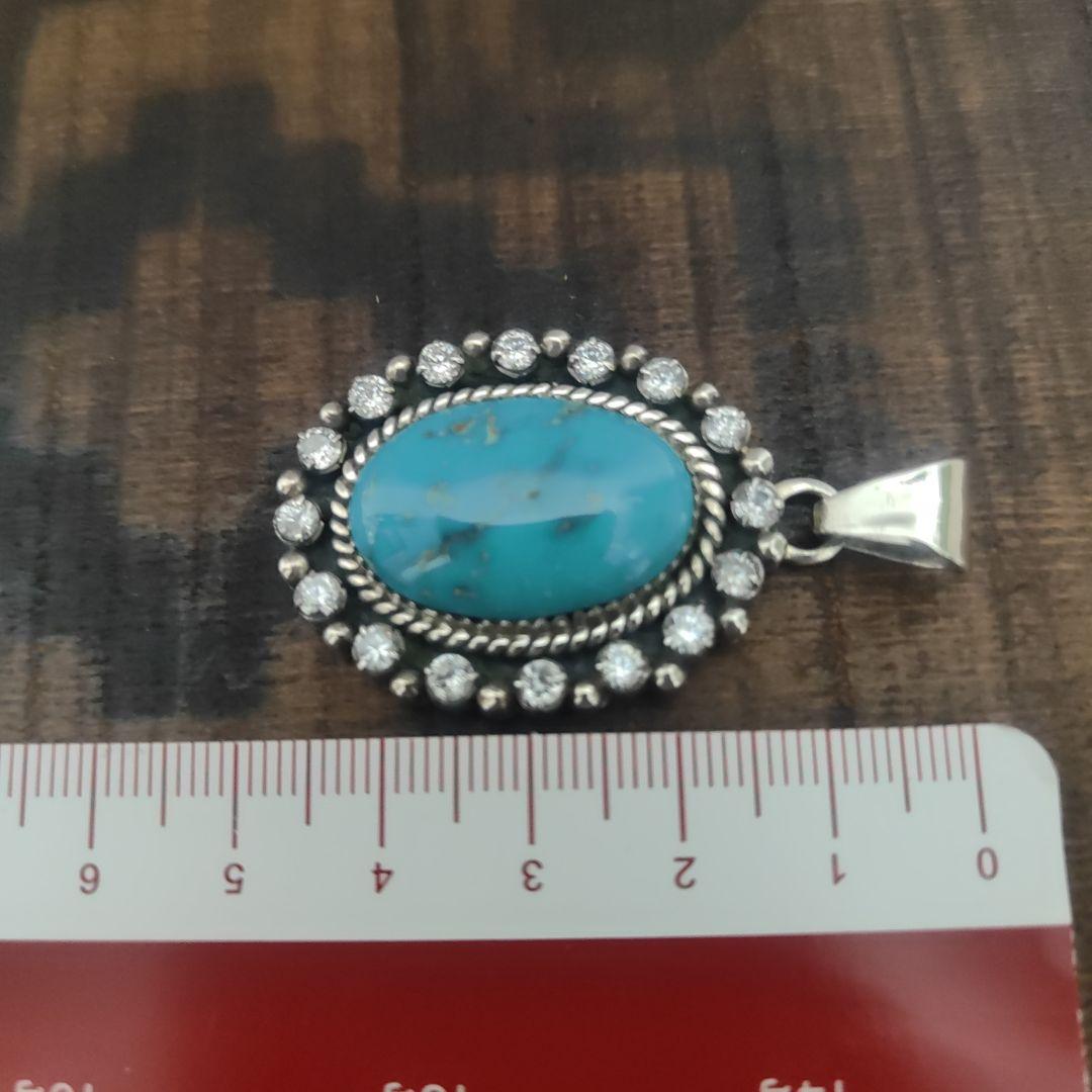 シルバー ペンダント　ネックレス　ターコイズ　STERLING　インディアン