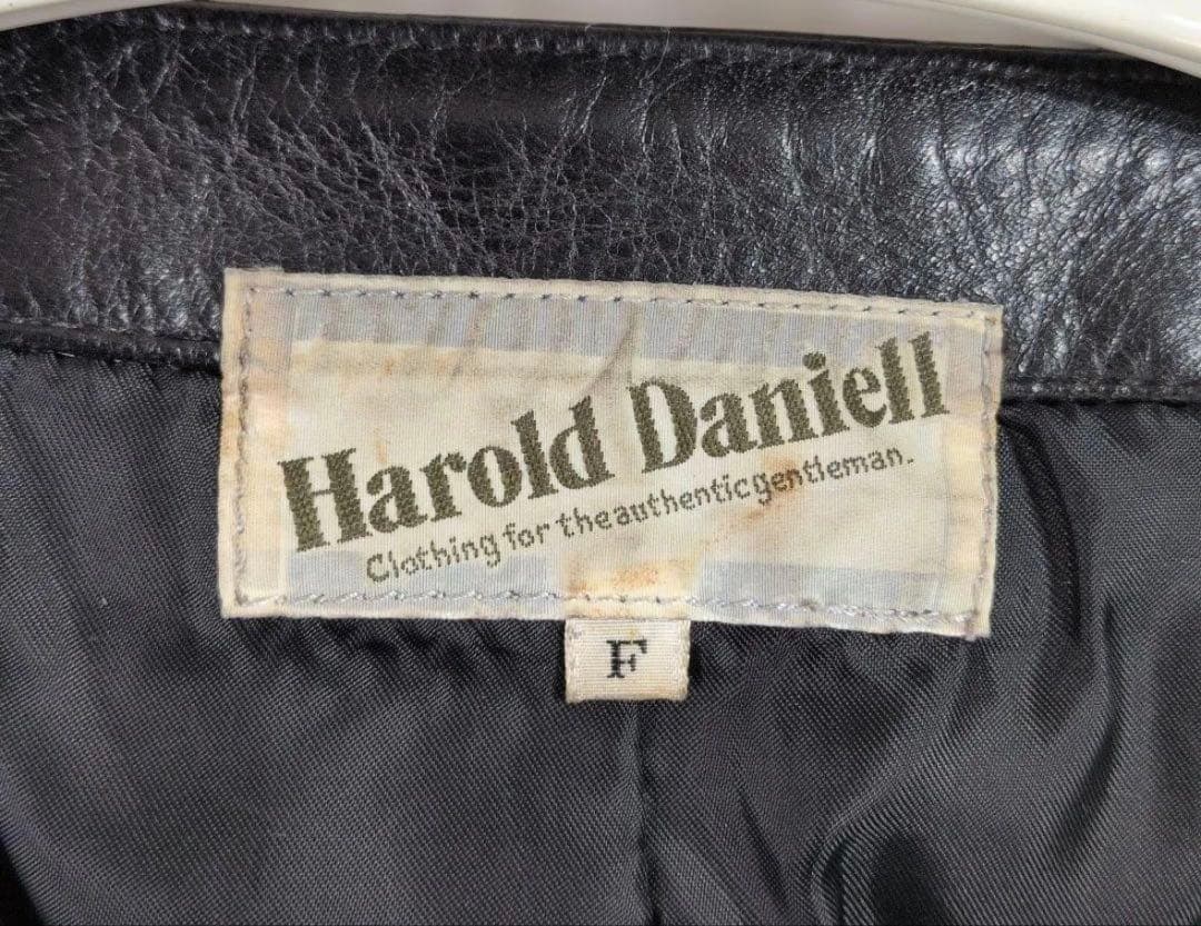 Harold Daniell ホースレザーベスト F 黒 日本製 馬革