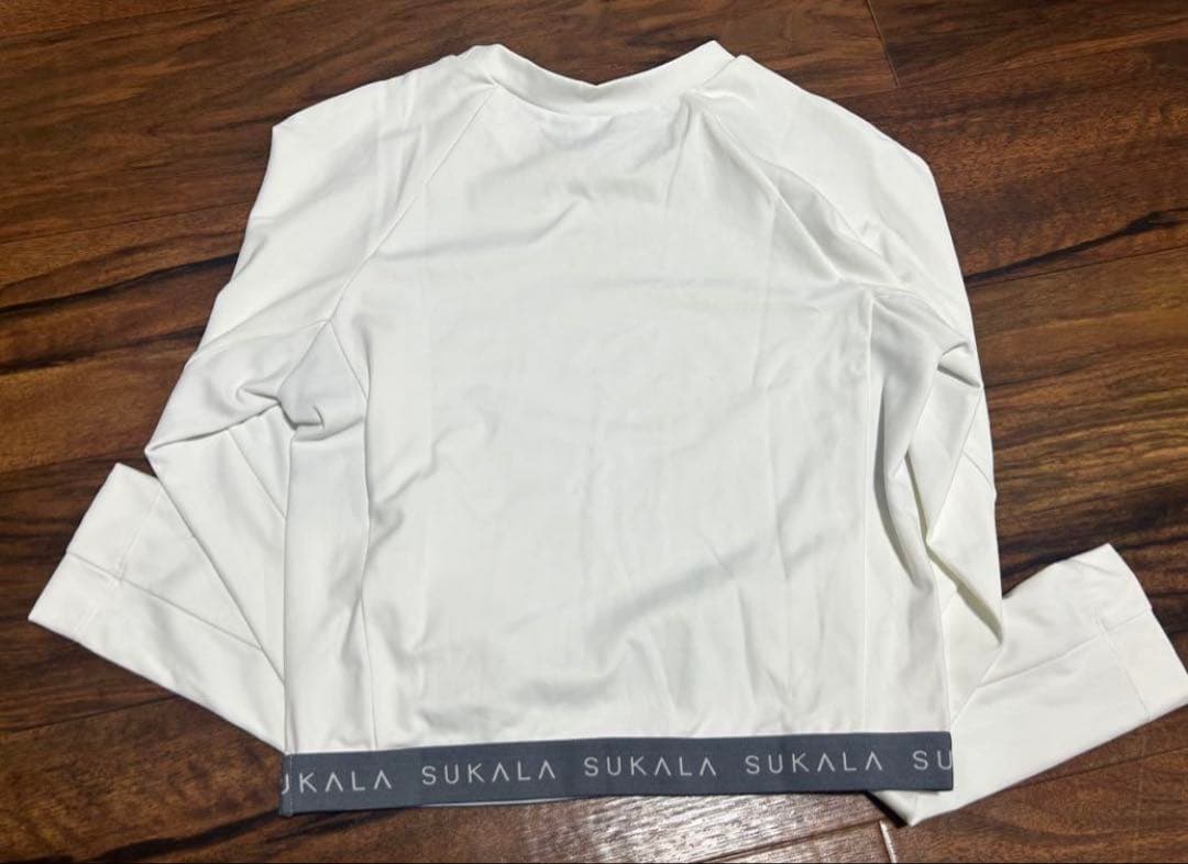 【新品未使用/紙タグ無し】SUKALA ロゴジャガードロングスリーブトップス　S