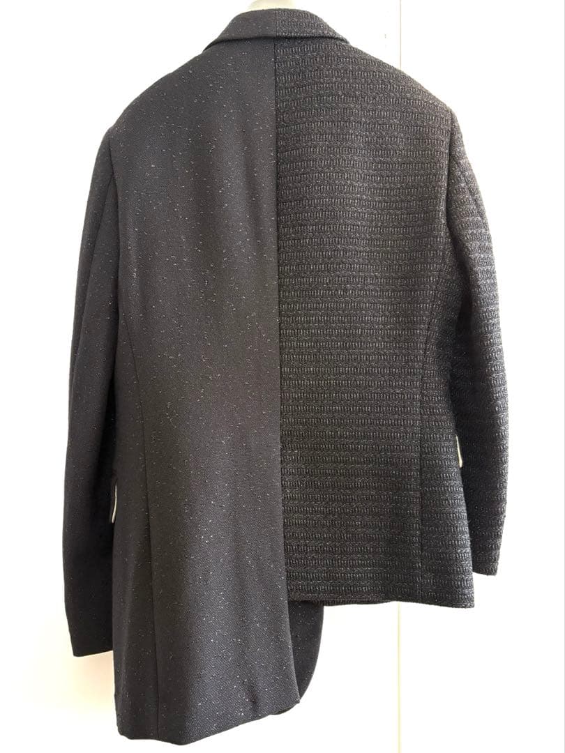 【名作】コムデギャルソンオムプリュス　17AW ラメ　アシンメトリージャケット