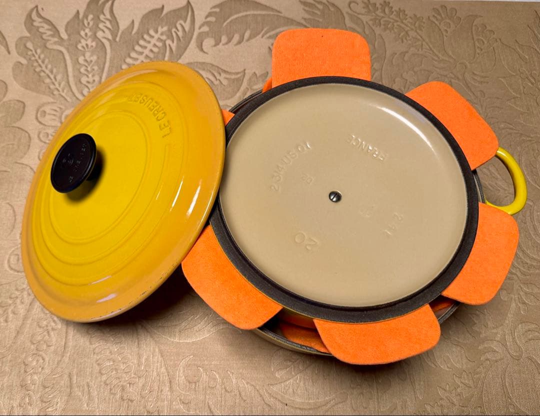 Le Creuset イエロー 両手鍋セット