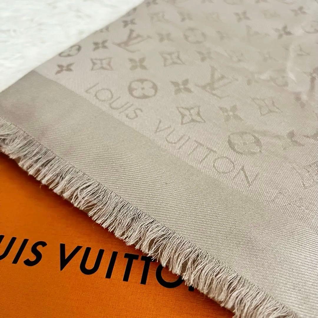 【最終値下げ】LOUIS VITTON ショール モノグラム グレージュ