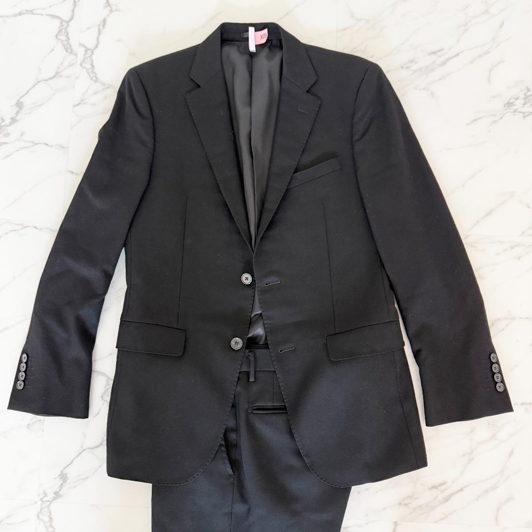 【美品】スーツセレクト A5 ブラックスーツ 真冬対応 クリーニング済
