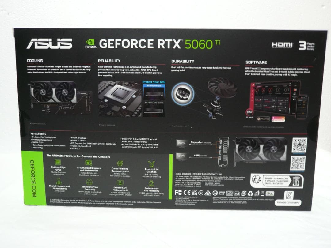 新品未開封 ASUS GeForce RTX 5060 Ti 16GB