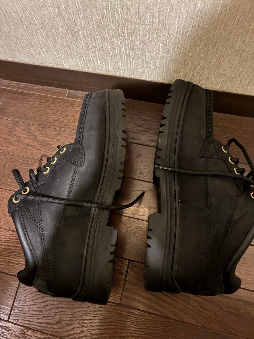 Timberland ブラックモカシン・デッキシューズ