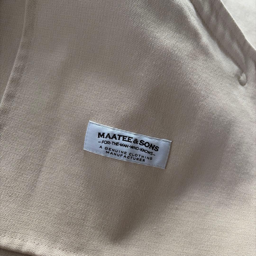 MAATEE & SONS ベージュコットンブルゾン