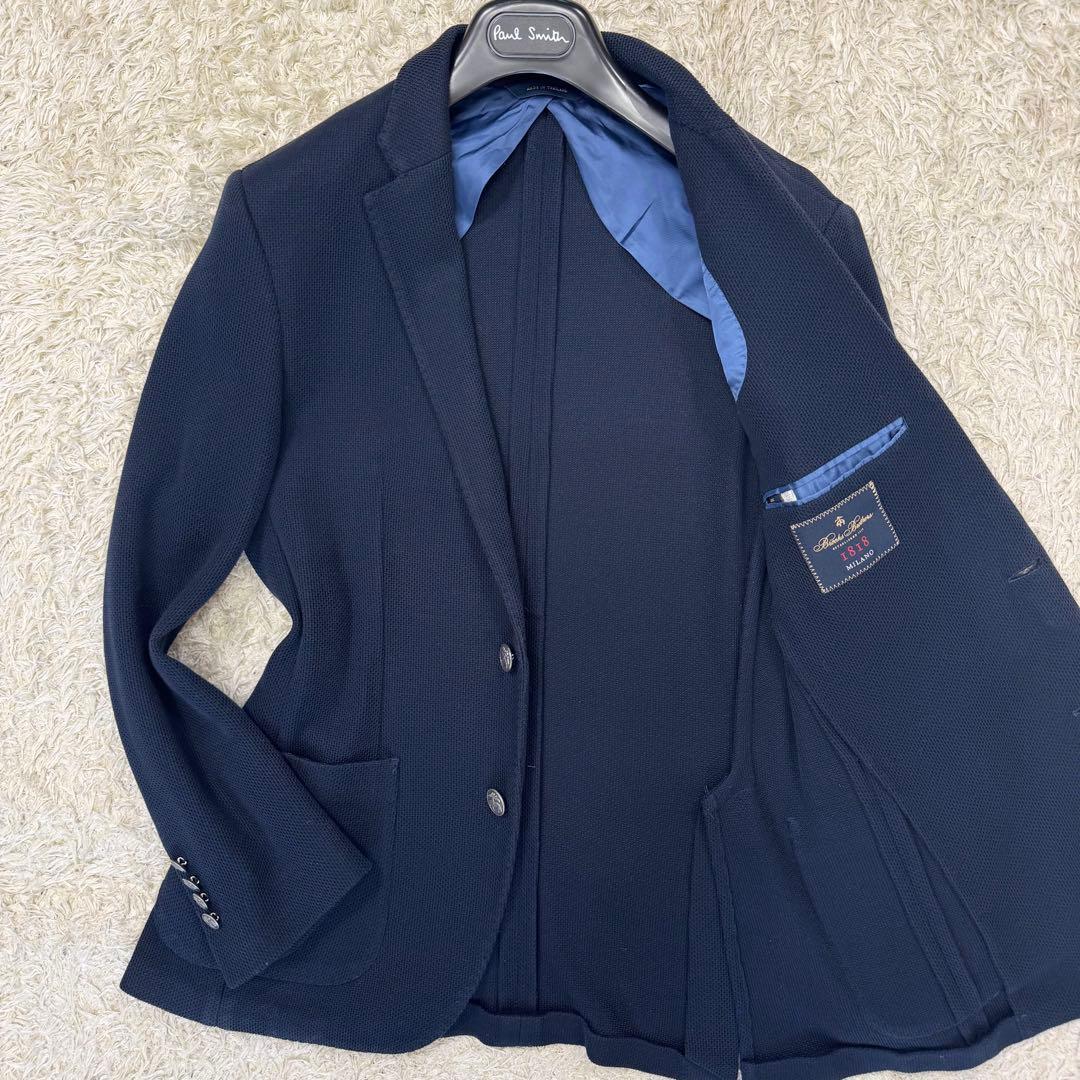 極希少 ブルックスブラザーズ DONDI JERSEY MILANO 紺ブレ