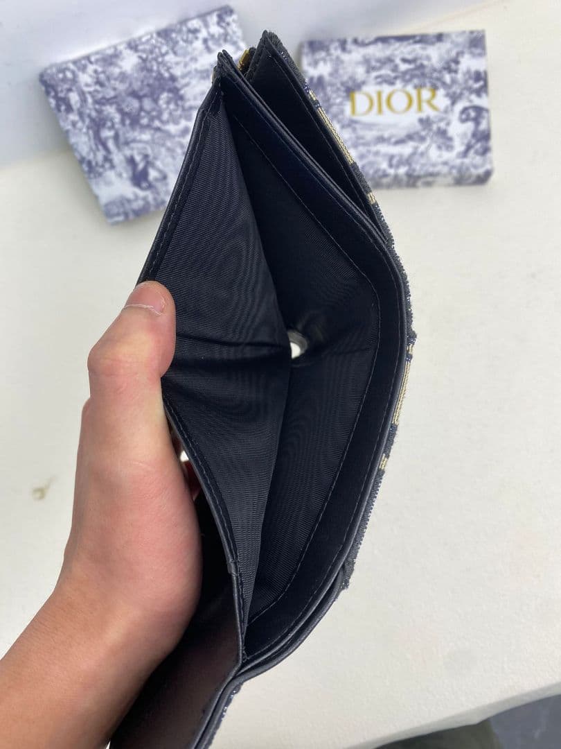 DIOR Oblique D バックル 三つ折り財布