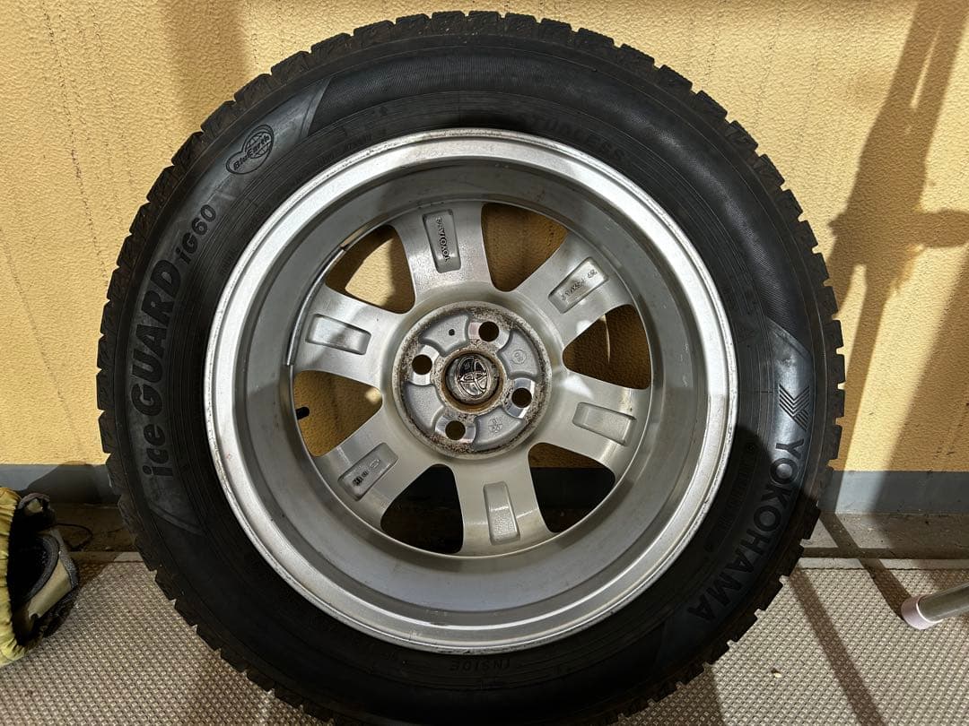 【引取り限定】トヨタiQ 純正ホイール15インチ スタッドレスタイヤ 4本セット