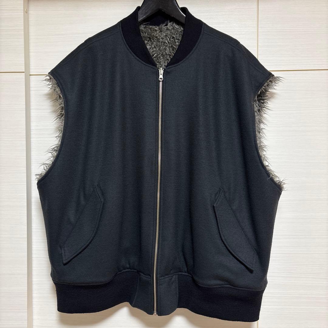 【極美品】URU WOOL PONCH ZIP UP VEST サイズ3