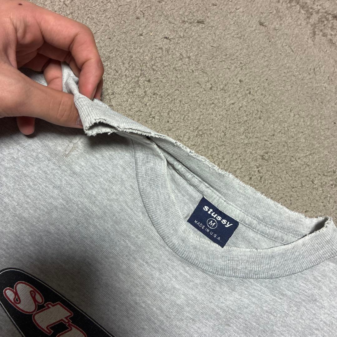 90s OLD Stussy Custom ロゴTシャツ USA 製両面プリント