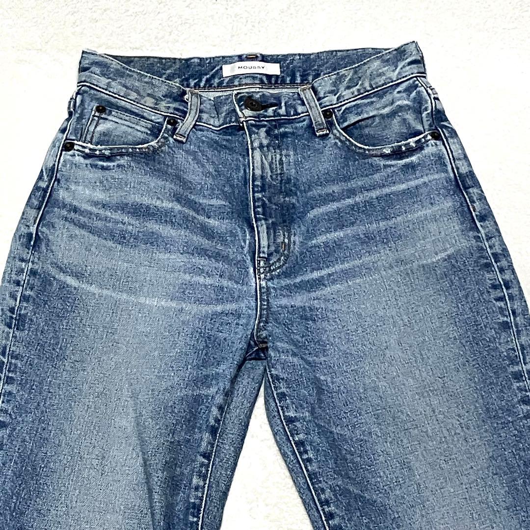 MOUSSY MVS FLARE 27 ブルー ロング丈 フレア ブーツカット