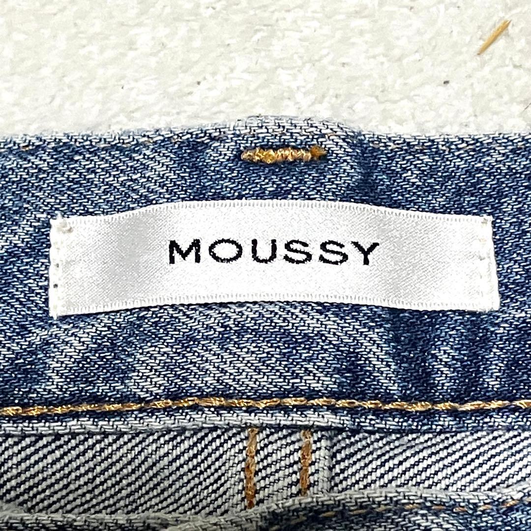 MOUSSY MVS FLARE 27 ブルー ロング丈 フレア ブーツカット