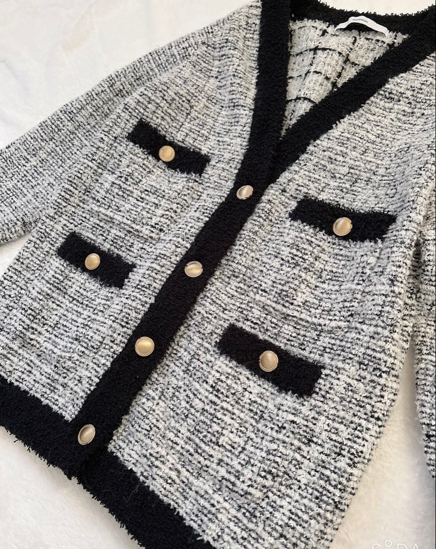極美品✨FRAMeWORK TWEEDニットカーディガン 金ボタン