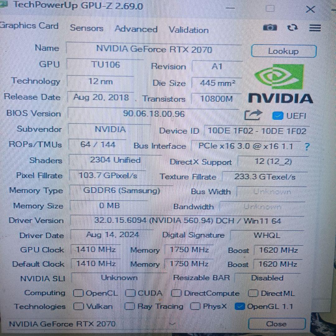 PALIT RTX2070 (ジャンク)