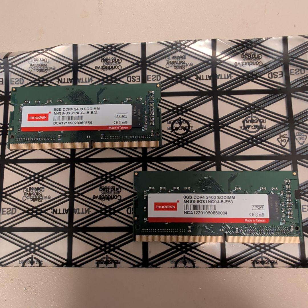 8GB DDR4 2400MHz SO-DIMM 2枚 16GB