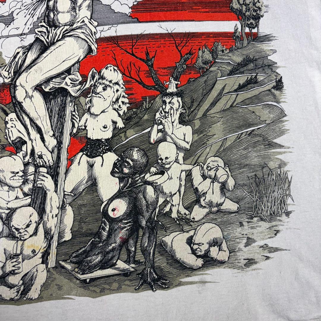 90s Ozzy Osbourne ヴィンテージTシャツ キリスト　一点物　ボロ