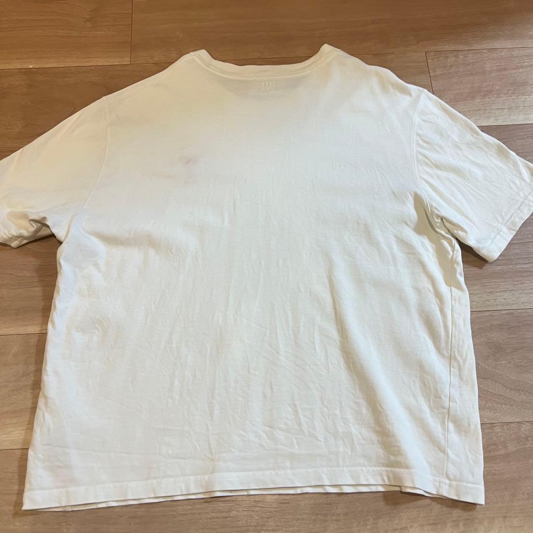 ami ホワイト Tシャツ ハート刺繍　Mサイズ　正規品
