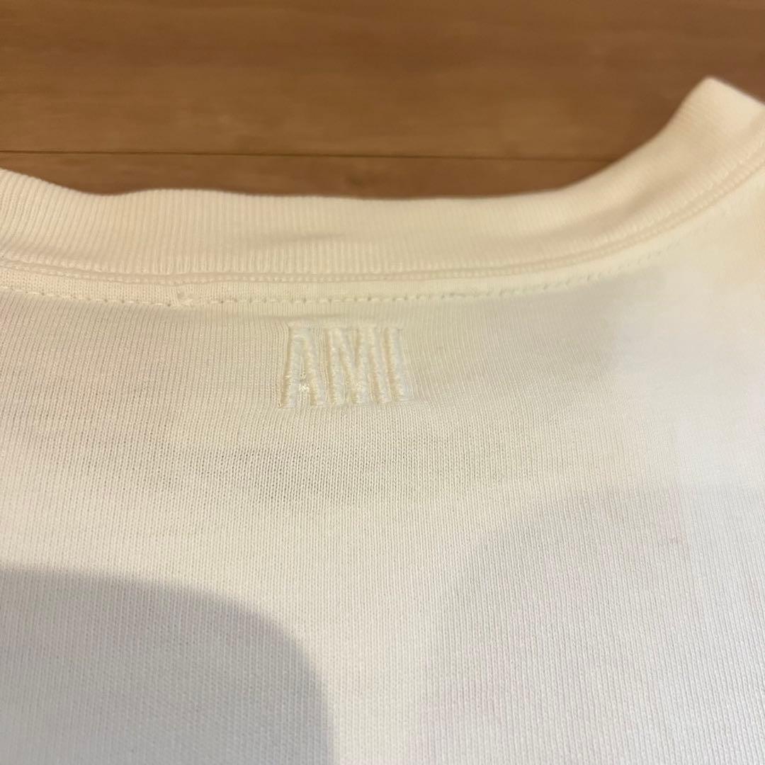 ami ホワイト Tシャツ ハート刺繍　Mサイズ　正規品