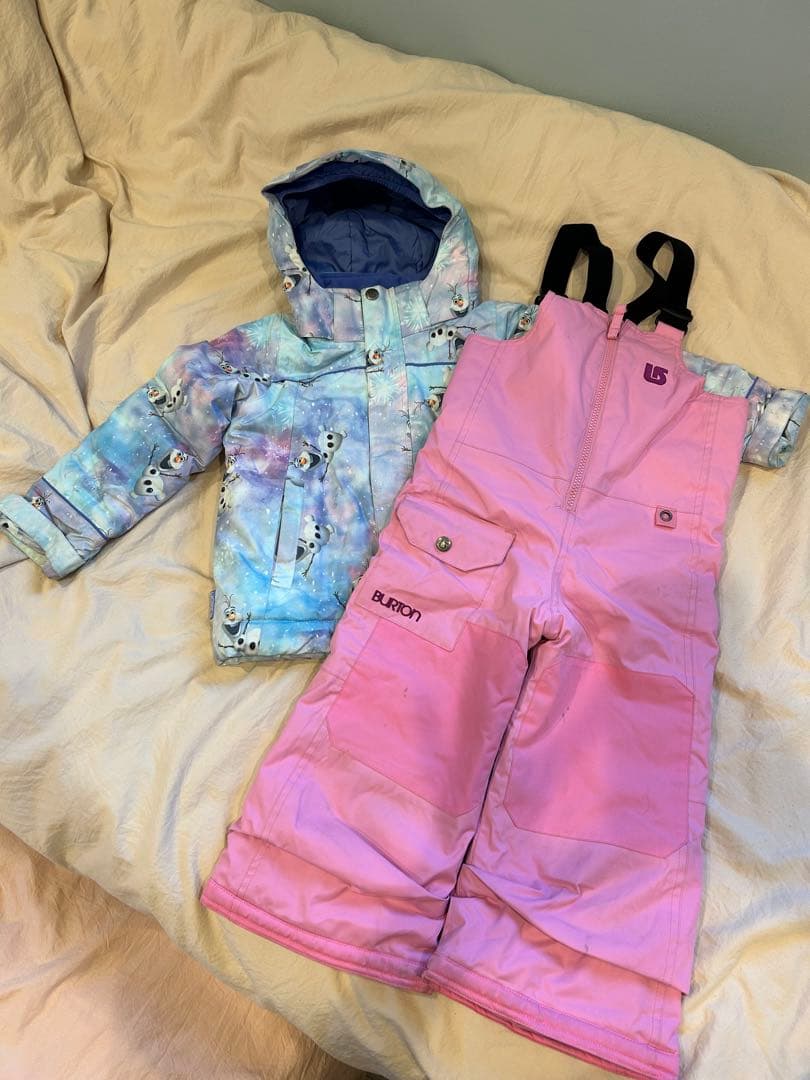 BURTON アナ雪 オラフ 子供用 スノボ スキー ウェア 上下セット 3T