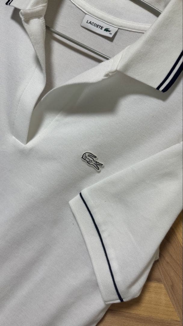 LACOSTE 半袖ポロシャツ 38 ホワイト