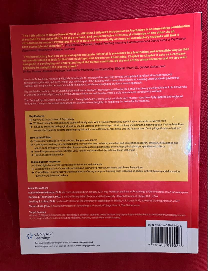 洋書 INTRODUCTION TO PSYCHOLOGY