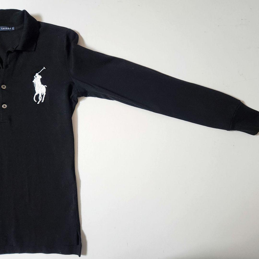 RALPH LAUREN　ラルフローレン　長袖ポロシャツ　黒ブラック
