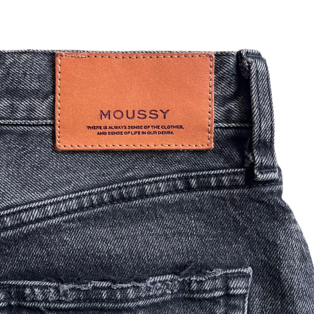 MOUSSY MVS BLACK FLARE(L) 27ロング フレアデニム