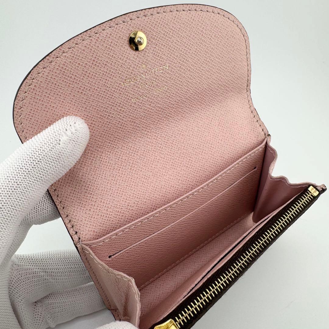 【極美品】ルイヴィトン モノグラム ポルトモネロザリ ローズバレリーヌ お財布