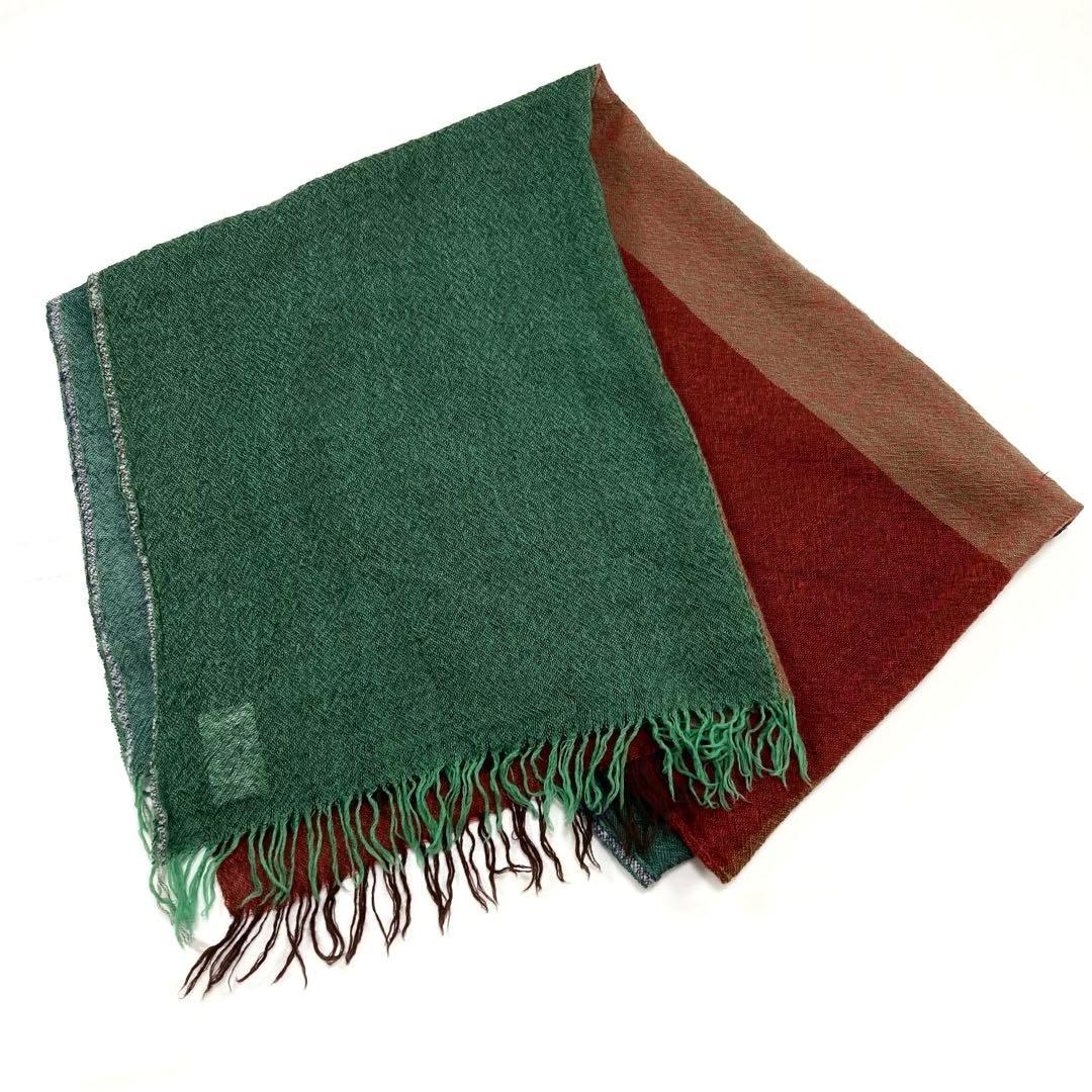 小物 Y's W PLAIN WEAVE DOUBLE LAYER STOLE