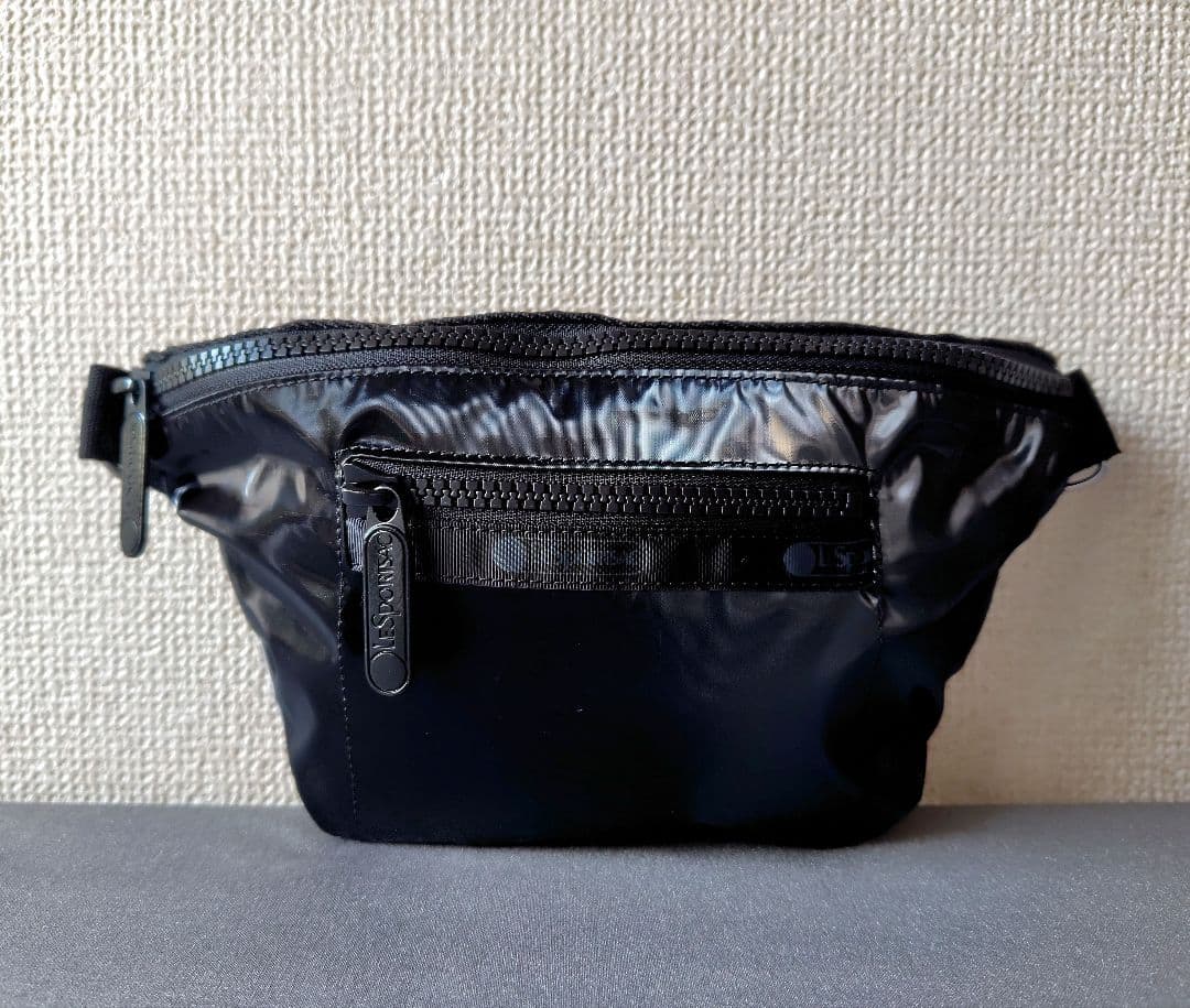 レスポートサック シャイン ボディバッグ 黒 軽量 美品