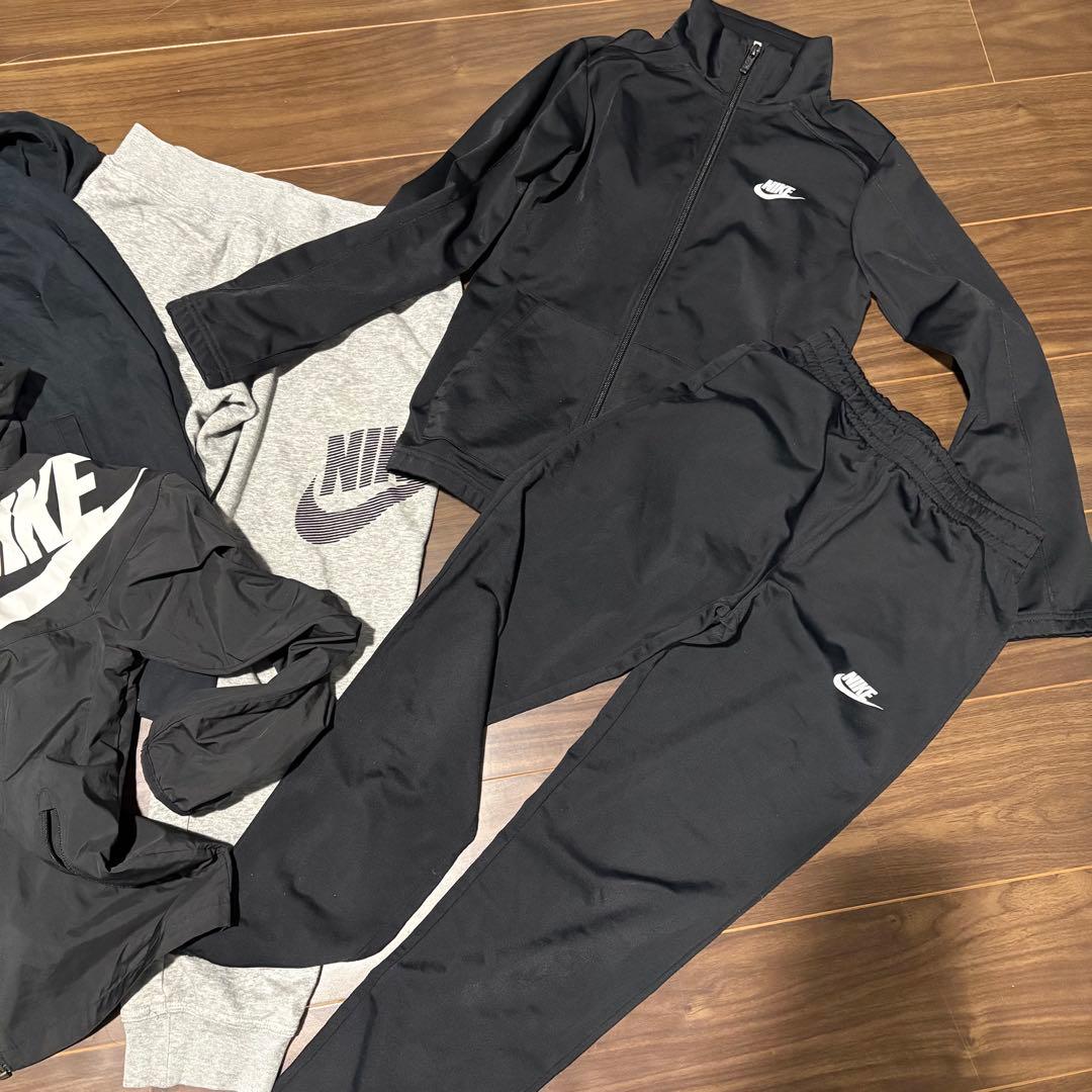 美品！！キッズ　NIKE ジャージ上下セット ブラック　5点セット　サイズM
